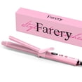thumbnail image 1 of FARERY Long Barrel Curling Iron 1 inch, Extra Long Ceramic Curling Iron for Thin Hair, Pink, 1 of 8