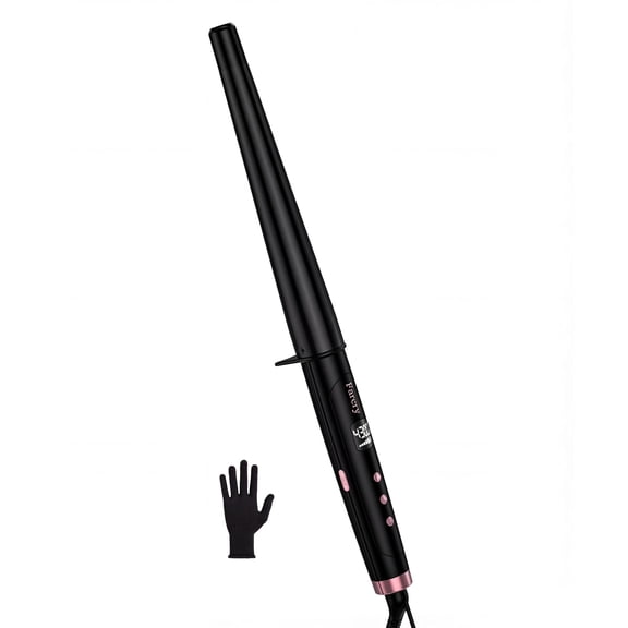 FARERY Tapered Curling Wand, 3/4-1 1/4" Conical with 7.3" Extra Long Barrel