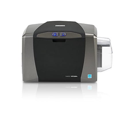 FARGO DTC1250e Single Side Basic Bundle Printer, Ribbon, Cards, USB Cable