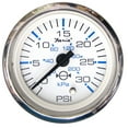 thumbnail image 1 of Faria 13812 Chesapeake Stainless Steel Water Pressure Gauge Kit (30 PSI) - 2", White, 1 of 3