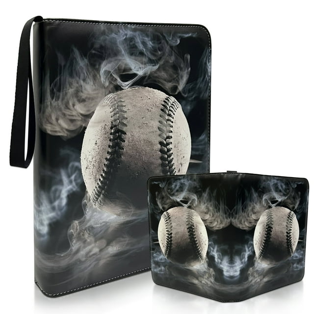 FARILIS Baseball Card Binder with Sleeves Protect 900 Sports Cards in Your Baseball Card