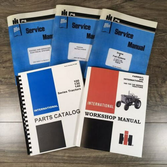 FARMALL INTERNATIONAL 100 130 140 TRACTOR SERVICE MANUAL PARTS CATALOG SHOP BOOK