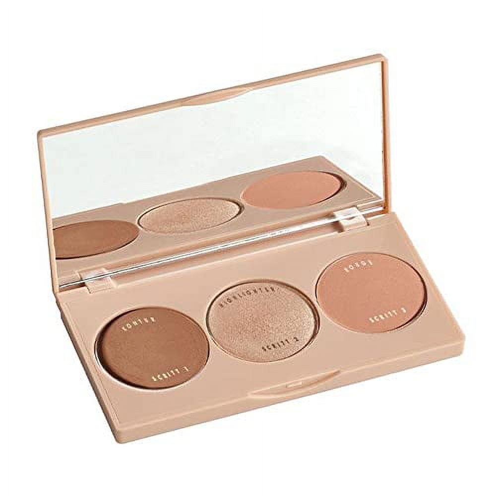 FARMASI Makeup Face Palette, Trio Eyeshadow, Long Lasting Face