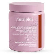 FARMASi Nutriplus Meal Replacement Shake, Cookie Crunch, 19.1oz | Gluten-Free Plant-Based Protein Powder with 27 Vitamins & Minerals, High-Fiber Nutrition Drink Mix