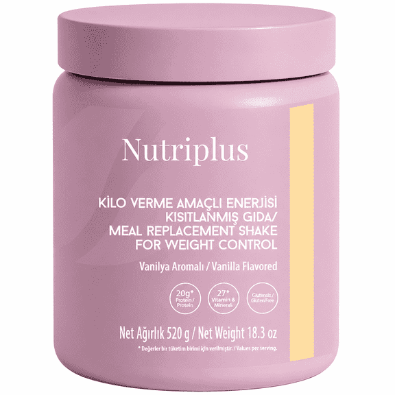 FARMASi Nutriplus Shake, 20g of Protein, 27 Vitamin & Minerals, Easy to Prepare, 18.3 oz / 520 gr (18.3 Ounce, Vanilla)