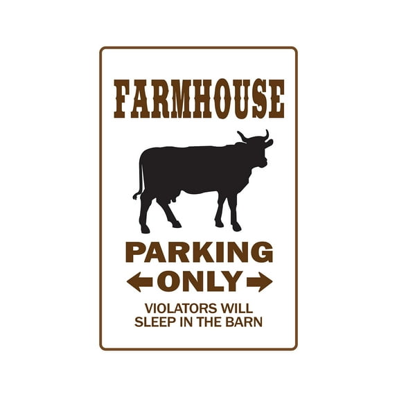 FARMHOUSE Aluminum Sign farmer farm hens chicken eggs crops horse cow cattle | Indoor/Outdoor | 10" Tall