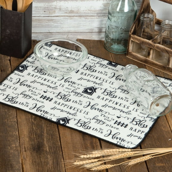Kay Dee Designs Farmhouse Countertop Drying Mat, 16" x 20", Various