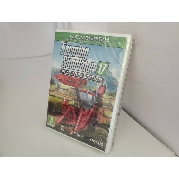 FARMING SIMULATOR 17 PLATINUM EDITION W/STEEL BOOK PC DVD ROM FOR WINDOWS 7/8/10
