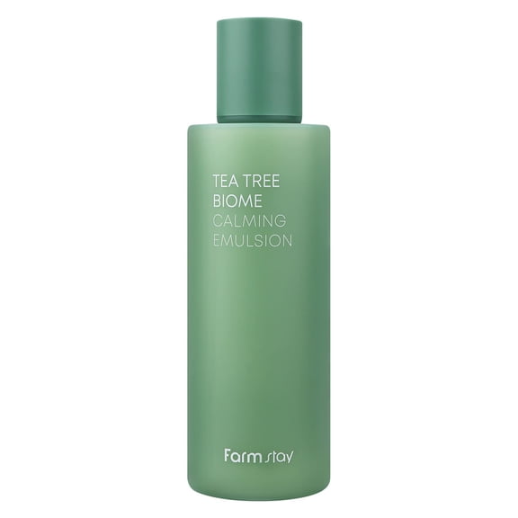 FARMSTAY Tea Tree Biome Calming Emulsion - Daily Hydrating Face Moisturizer, Korean Skin Care, Calming and Soothing for Sensitive Skin, Strengthen Skin Barrier, 6.76 Fl. Oz / 200ml
