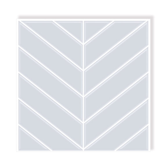 FARONZE 10" x 10" Gray-Twill Vinyl Peel and Stick Mosaic Wall Tiles for Kitchen, 4 Pack