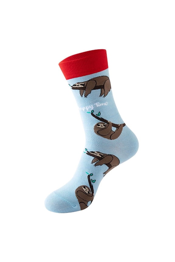 Crew Cute Animal Sloth Socks for Men and Women, 1 pair