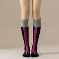 thumbnail image 1 of FARONZE Knee-High Black Pink Chicken Legs Socks, Funny, 13.7 inch, 1 of 5