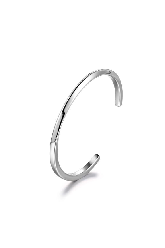 Mobius Ring Stainless Steel Bracelet, It's a Good Gift for Woman and Man. Silver