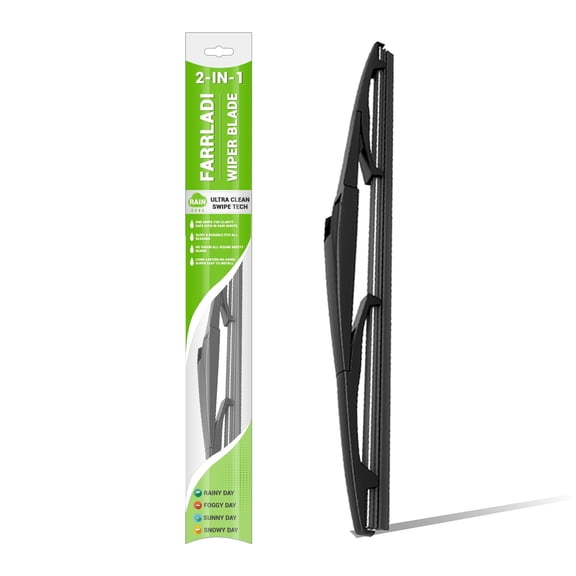 FARRLADI Windshield Wiper Replacement for Chrysler Aspen 2007-2009/Dodge Durango 2004-2009/Jeep Commander 2006-2010,OEM Quality Premium All-Season Rear Wiper Blade - 14"(Pack of 1)