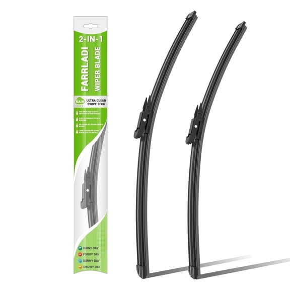 FARRLADI 20"+20" Silicone Windshield Wipers Replacement for Ford Escape,Mazda Tribute 2008-2011,Mariner 2008-2012,OEM Quality Premium All-Season Front Wiper Blades (2 Pack)