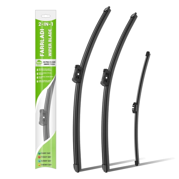 FARRLADI Silicone Windshield Wipers Replacement for Mini Cooper Countryman F60 2017-2024,Original Equipment Automotive Replacement Wiper Blades - 23"+21"+10"(3 Pack)