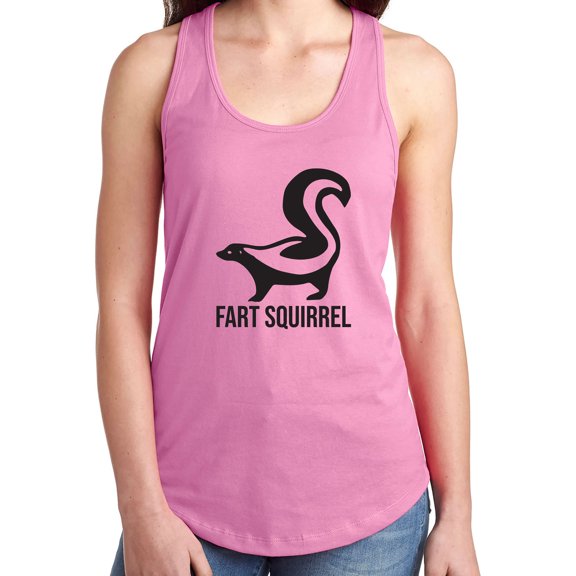 FART SQUIRREL Racerback Tank