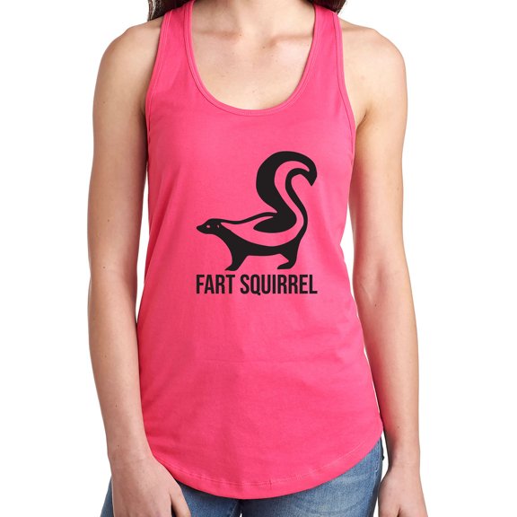 FART SQUIRREL Racerback Tank