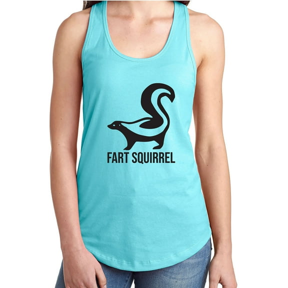 FART SQUIRREL Racerback Tank