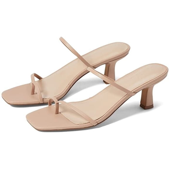 FARYL by Farylrobin Aria Sandals Women's US 14 Natural Leather Slip-On KHD862