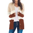 thumbnail image 1 of FARYSAYS Long Sleeve Cable Knit Sweater Cardigans Womens Button Down Open Front Long Sleeves Pocketed Sweater Cardigan S-2XL, 1 of 9