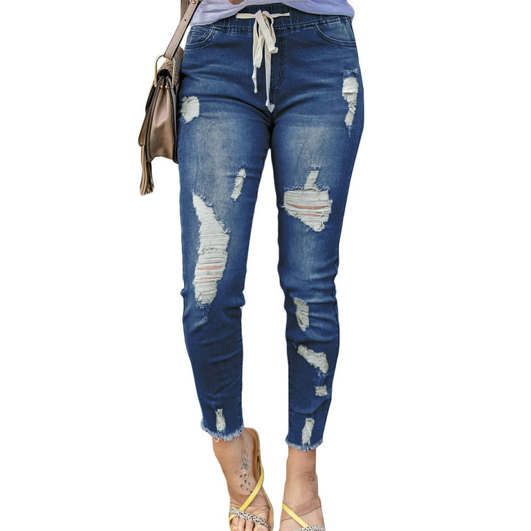 FARYSAYS Ripped Jeans for Women Skinny Jeans Stretchy Pants for