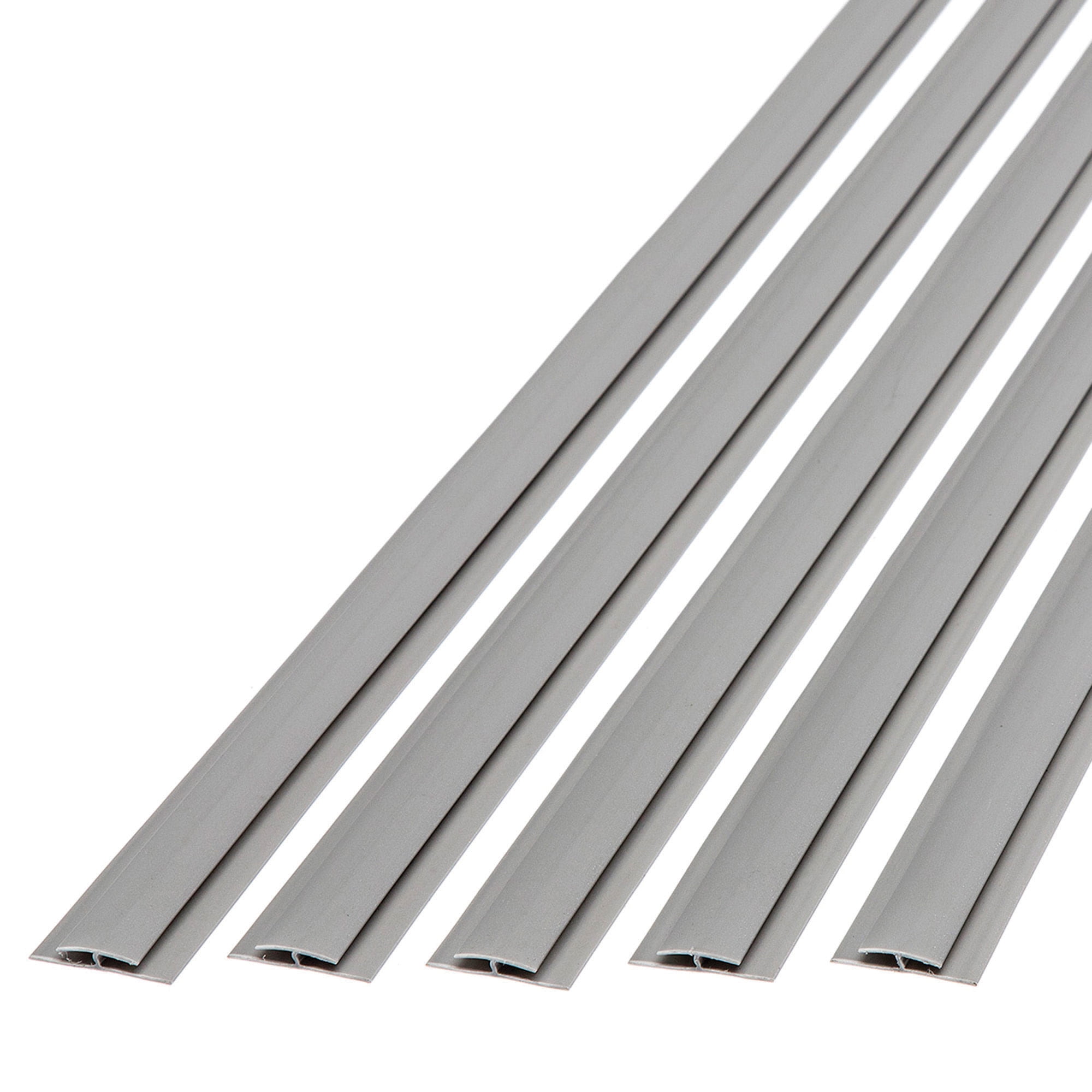 Fas De In Decorative Vinyl Divider Trim Argent Silver Pack