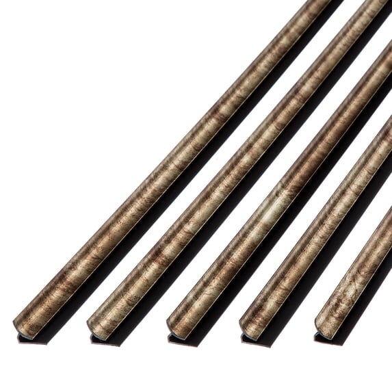 FASÄDE 47 in. Decorative Vinyl Inside Corner Trim in Bermuda Bronze (5 Pack)