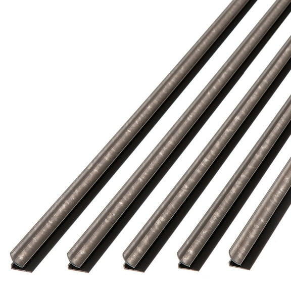 FASDE 47 in. Decorative Vinyl Inside Corner Trim in Galvanized Steel (5 Pack)