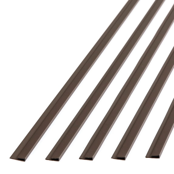FASÄDE 47 in. Decorative Vinyl J Trim in Argent Bronze (5 Pack)