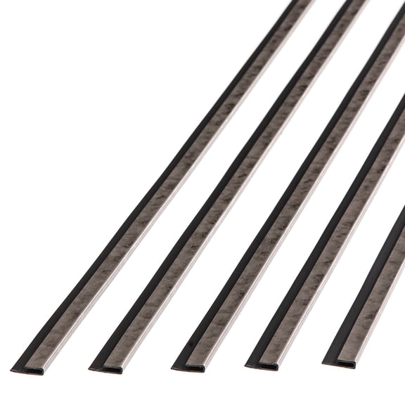 FASÄDE 47 in. Decorative Vinyl J Trim in Galvanized Steel (5 Pack)