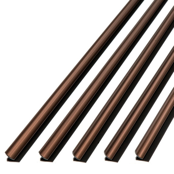FASÄDE 47 in. Decorative Vinyl Inside Corner Trim in Oil Rubbed Bronze (5 Pack)