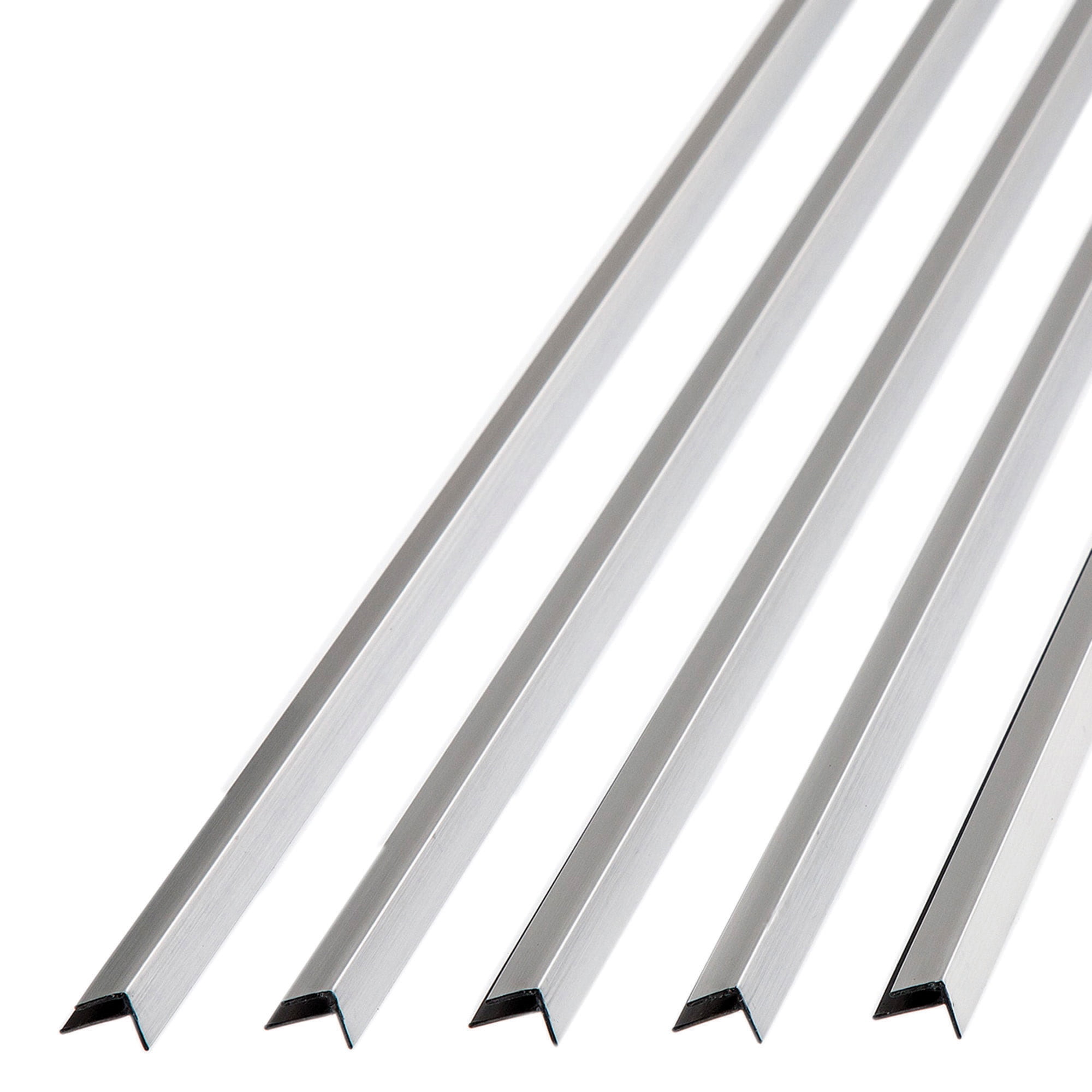 Fasade 47" Brushed Aluminum Vinyl Corner Trim (5 Pack)
