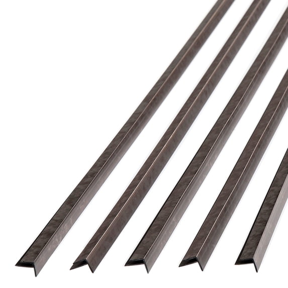 FASÄDE 47 in. Decorative Vinyl Outside Corner Trim Galvanized Steel (5 Pack)