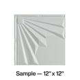 thumbnail image 1 of FASÄDE Art Deco Decorative Vinyl Glue Up Ceiling Panel in Matte White (12X12 Inch Sample), 1 of 6