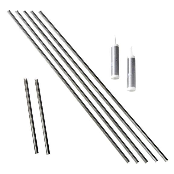 FASÄDE Backsplash Accessory Kit Crosshatch Silver
