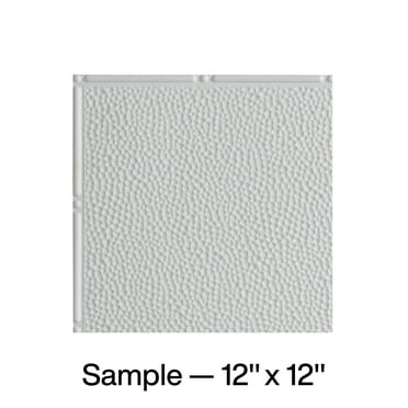FASÄDE Border Fill Decorative Vinyl Glue Up Ceiling Panel in Gloss White (12X12 Inch Sample)
