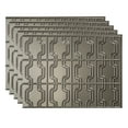 thumbnail image 1 of FASÄDE Chain Decorative Vinyl 18in x 24in Backsplash Panel in Brushed Nickel (5 Pack), 1 of 6