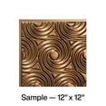 thumbnail image 1 of FASÄDE Cyclone Decorative Vinyl Glue Up Ceiling Panel in Oil Rubbed Bronze (12X12 Inch Sample), 1 of 6