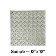 thumbnail image 1 of FASÄDE Diamond Plate Decorative Vinyl Wall Panel in Brushed Aluminum (12X12 Inch Sample), 1 of 6