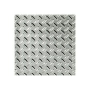 FASADE FASÄDE Diamond Plate Decorative Vinyl Wall Panel in Chrome (12X12 Inch Sample)