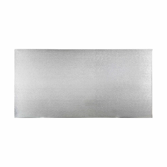 FASÄDE Hammered Decorative Vinyl 4ft x 8ft Wall Panel in Brushed Aluminum