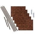 thumbnail image 1 of FASÄDE Hammered Decorative Vinyl Backsplash 15 sq ft Kit in Moonstone Copper, 1 of 6