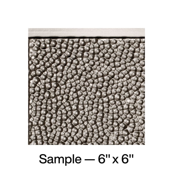 FASÄDE Hammered Decorative Vinyl Backsplash Panel in Brushed Nickel (6X6 Inch Sample)