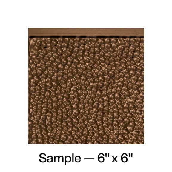 FASÄDE Hammered Decorative Vinyl Backsplash Panel in Oil Rubbed Bronze (6X6 Inch Sample)