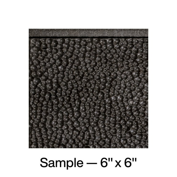 FASÄDE Hammered Decorative Vinyl Backsplash Panel in Smoked Pewter (6X6 Inch Sample)