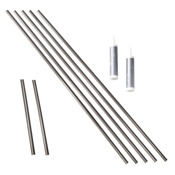 FASÄDE Large Profile Backsplash Accessory Kit in Brushed Nickel