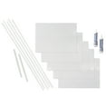 thumbnail image 1 of FASÄDE Monaco Decorative Vinyl Backsplash 15 sq ft Kit in Gloss White, 1 of 7
