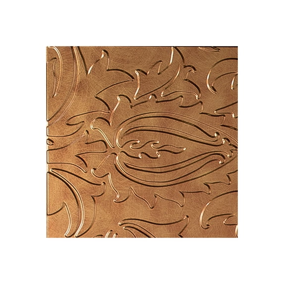 FASÄDE Nettle Decorative Vinyl Wall Panel in Antique Bronze (12X12 Inch Sample)