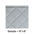 thumbnail image 1 of FASÄDE Quilted Decorative Vinyl Backsplash Panel in Argent Silver (6X6 Inch Sample), 1 of 6